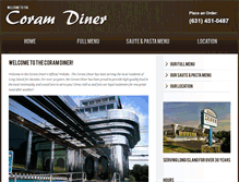 Tablet Screenshot of coramdiner.com